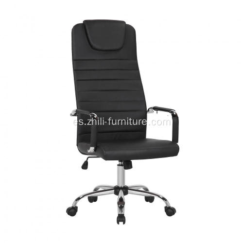 Silla de oficina de PU con respaldo alto de buena calidad